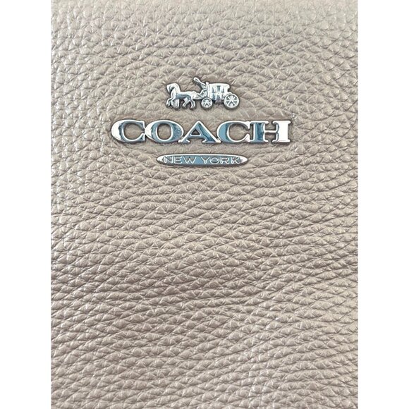 Coach Ava Chain Tote Handbag Purse‎ Metallic Rose Gold Pebbled Leather - Picture 5 of 15